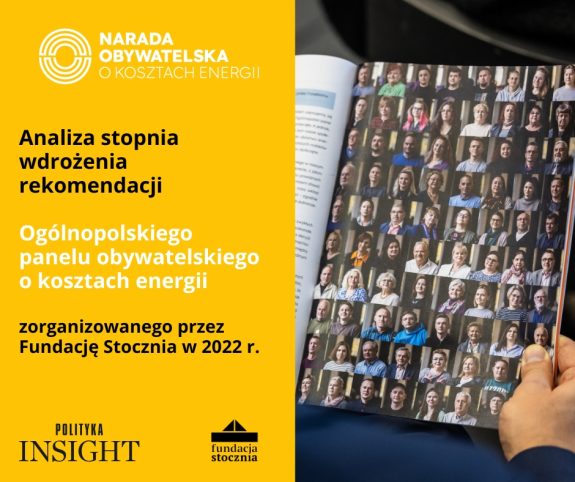 Analiza stopnia wdrożenia rekomendacji Ogólnopolskiego panelu obywatelskiego o kosztach energii